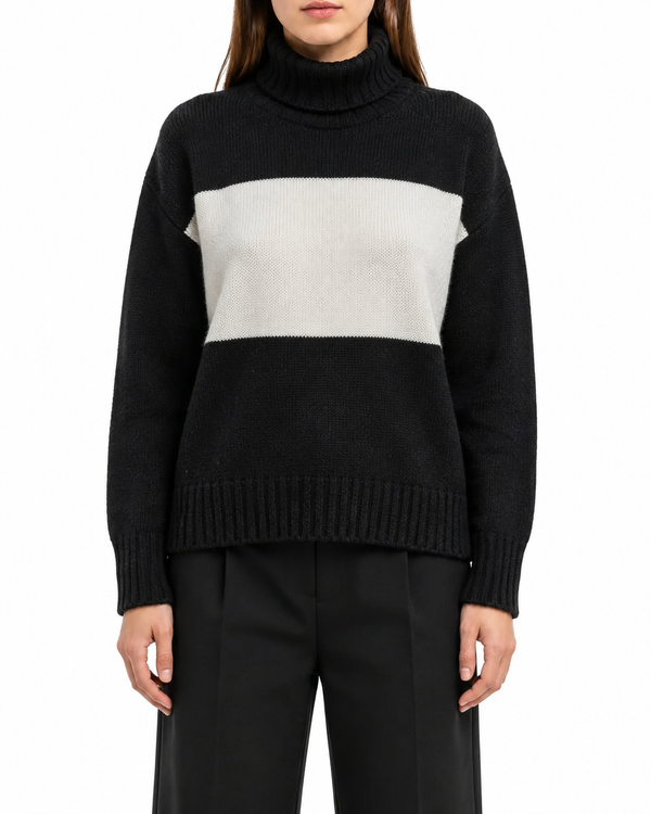 Ralph Lauren "ROLLKRAGEN" Schwarz (M)