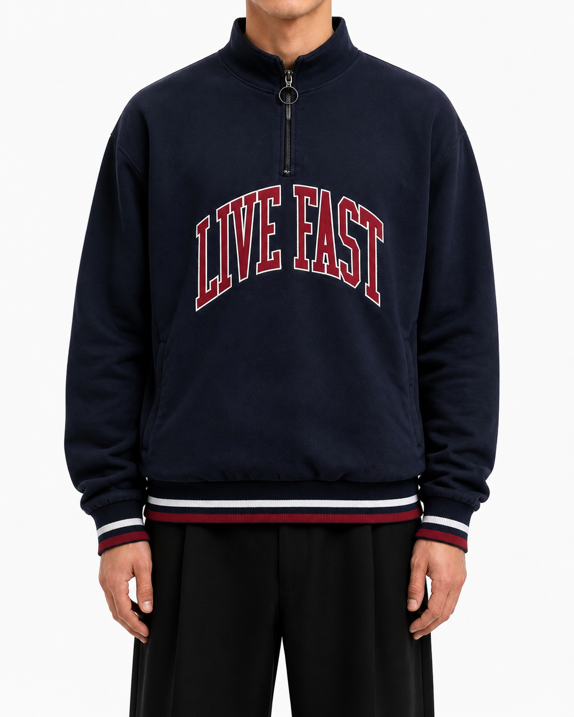 LFDY "HALF-ZIP" Blau (L)