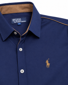 Polo Ralph Lauren Hemd Blau, Detail Logo