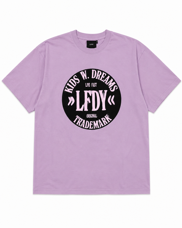 LFDY T-Shirt "KIDS W. DREAMS" Lila (M) – Bild 3 von 6