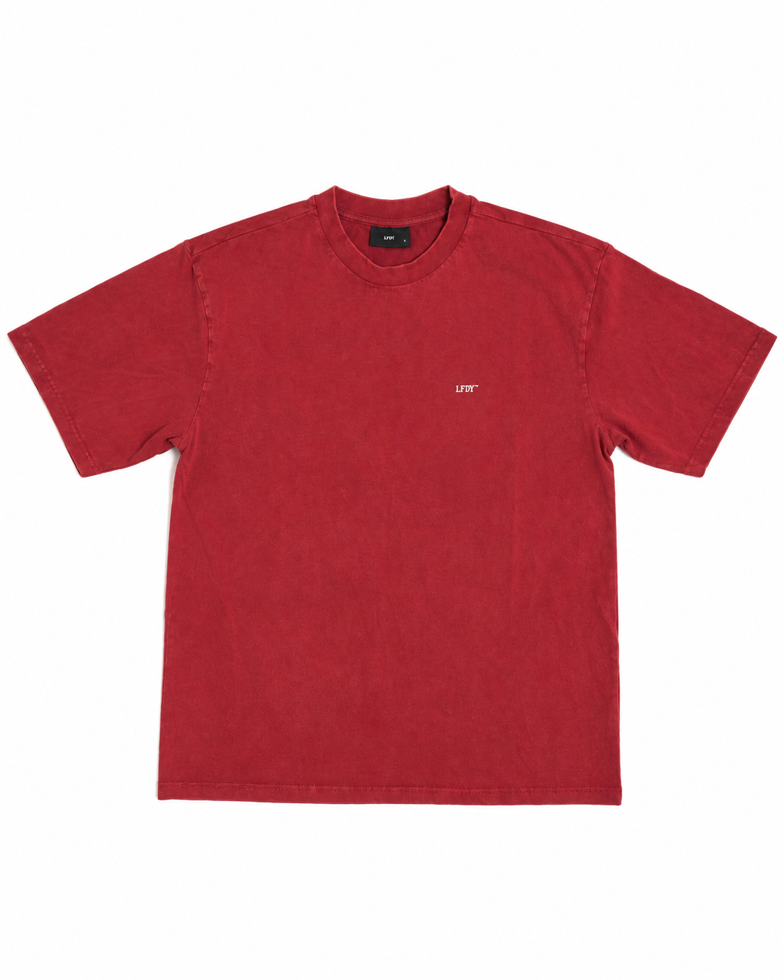 LFDY T-Shirt Rot, Etikett