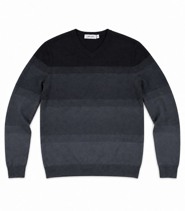 Calvin Klein Pullover Schwarz/Grau S – Vorderansicht