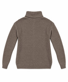 Calvin Klein Rollkragenpullover Braun S – Rückansicht