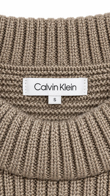 Calvin Klein Rollkragenpullover – Marken- und Größenetikett