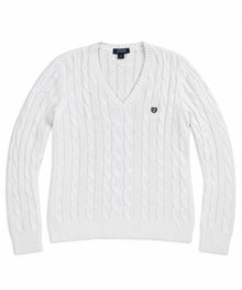 Chaps Pullover Weiß XL – Vorderansicht