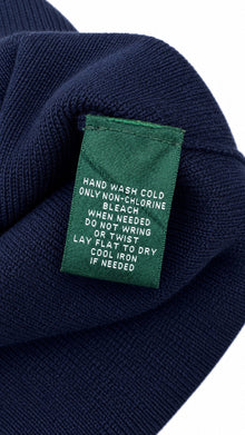 Lauren Pullover "HALF-ZIP" Blau/Weiß/Orange (S)