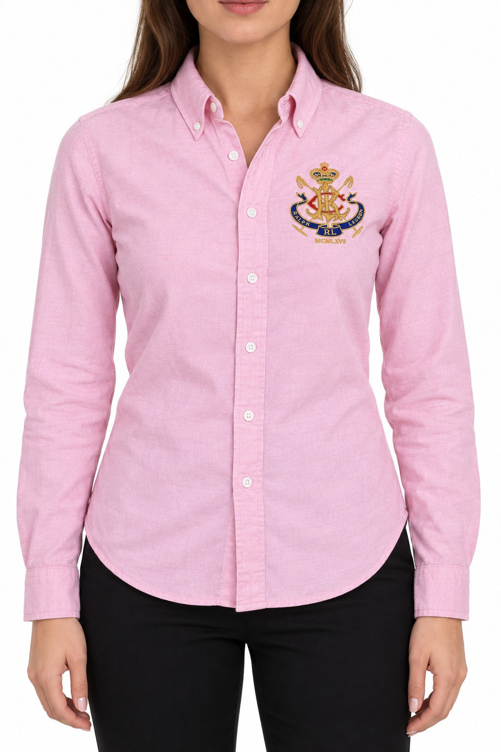 Ralph Lauren Hemd "BIG EMBLEM" Rosa (S)