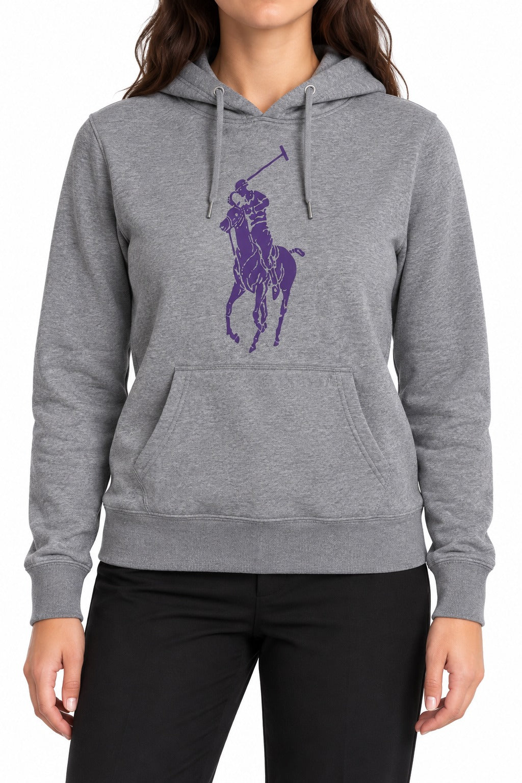 Ralph Lauren Hoodie "BIG EMBLEM" Grau (S)