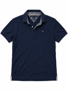 Tommy Hilfiger Poloshirt Blau M – Vorderansicht