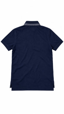 Tommy Hilfiger Poloshirt Blau M – Rückansicht